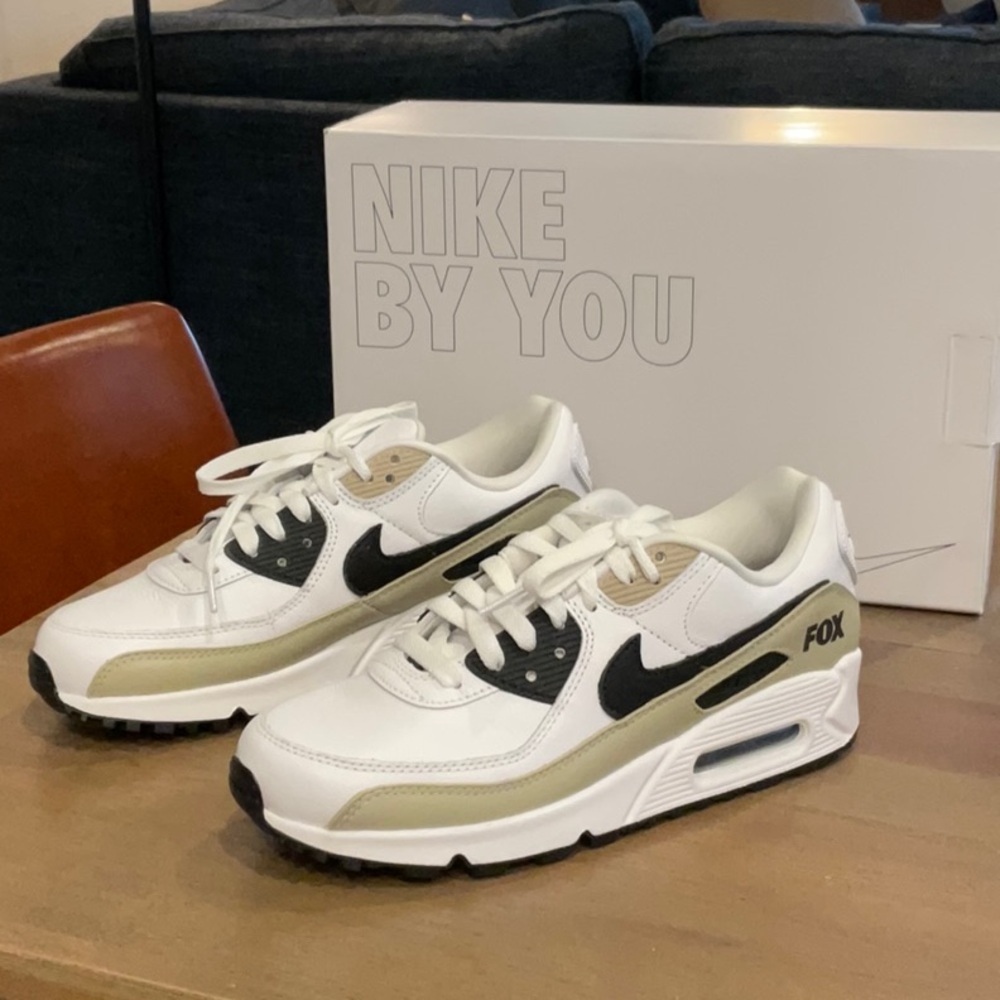 Nike By Kerri Custom Sneakers - Tan and Black - Air Max